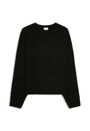 Bershka, BOXY ROUND NECK - SWEATER - Maglione - black