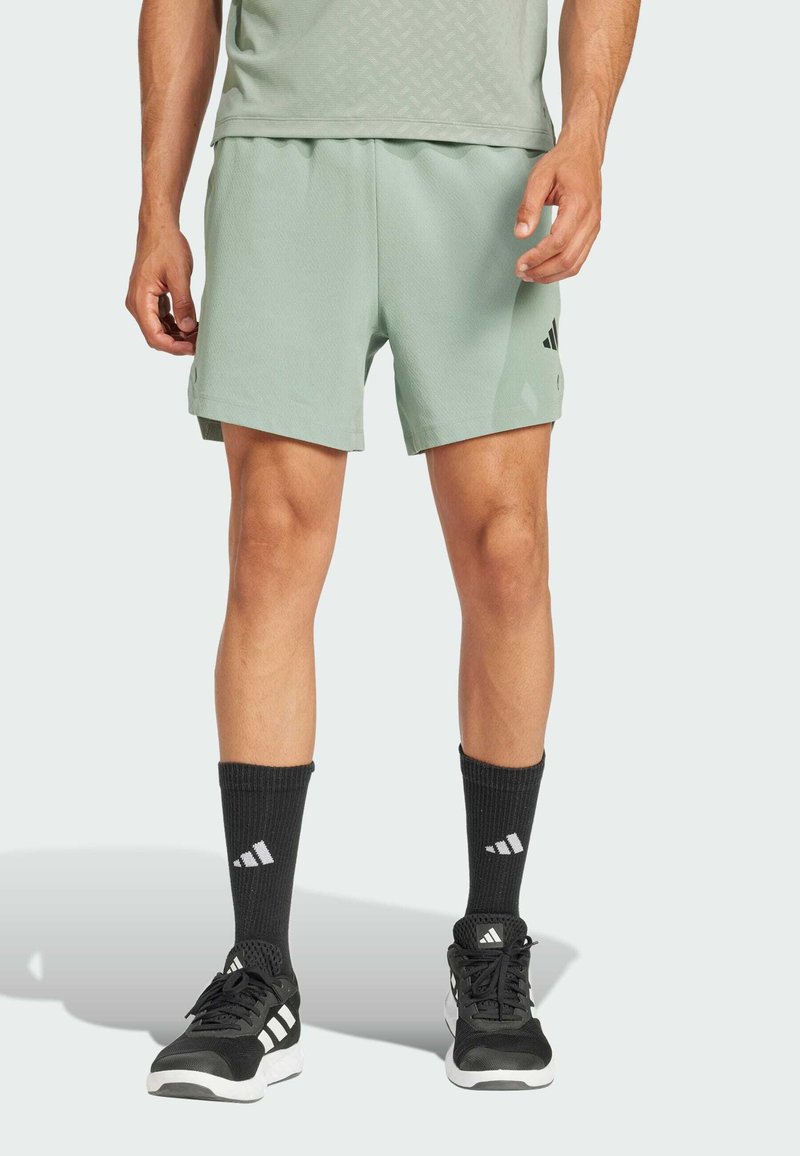 adidas Performance POWER 3-STRIPES - Pantalón corto de deporte - silver green