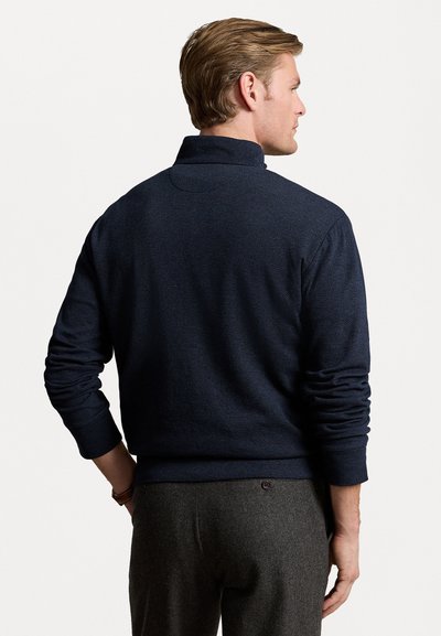 Polo Ralph Lauren HERRINGBONE PRINT LUXURY JERSEY PULLOVER - Topper langermet - winter navy heather