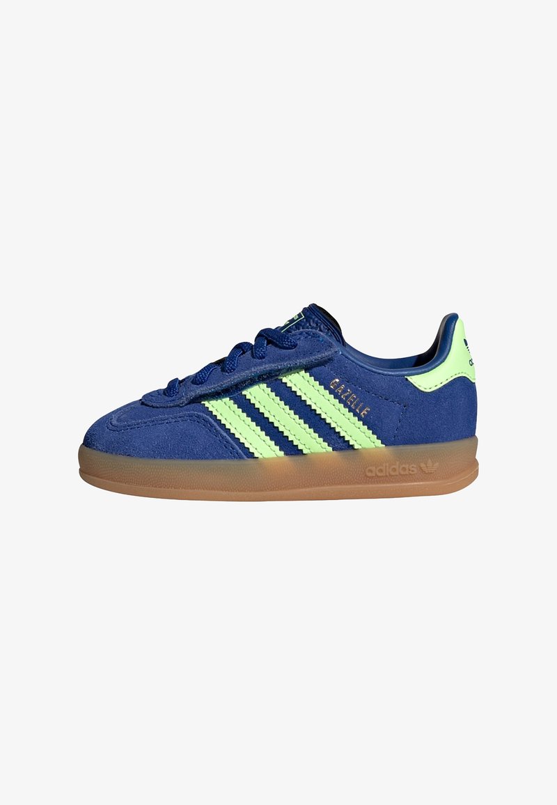 adidas Originals GAZELLE INDOOR CF EL I UNISEX - Scarpe primi passi - royal blue green spark gold metallic