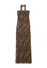 THE-ARE MIDI CON BRILLO Y ESCOTE PALABRA DE HONOR - Robe de jour - black