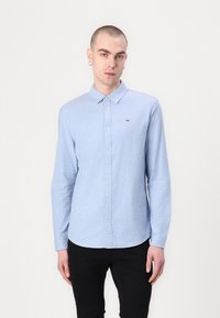 Tommy Jeans SLIM STRETCH OXFORD SHIRT - Shirt - blue