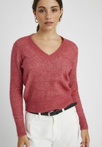 BZB COL V UNI - Pullover - rouge rosé