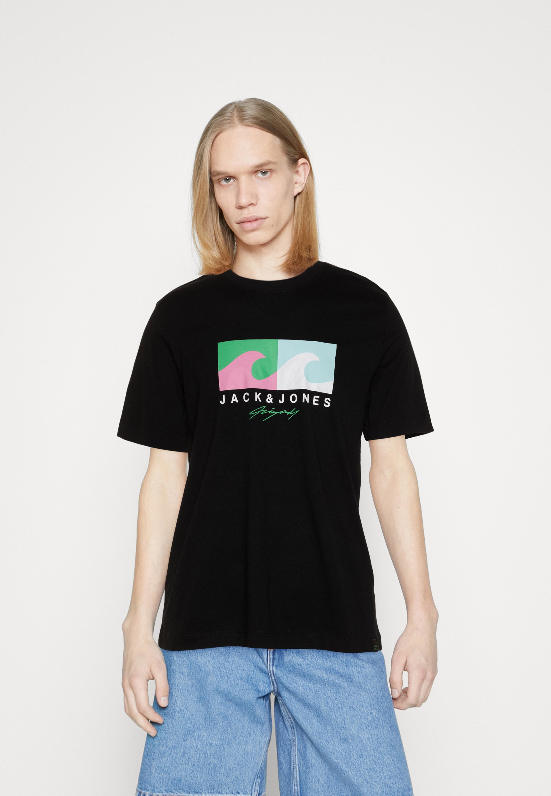 Jack & Jones PREMIUM JPRBLASANCHEZ BRANDING TEE CREW NECK - T-shirt