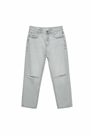 Stradivarius MOM FIT - Jean droit - dark grey