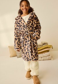 Next SOFT TOUCH - REGULAR FIT - Bademantel - brown neutral animal