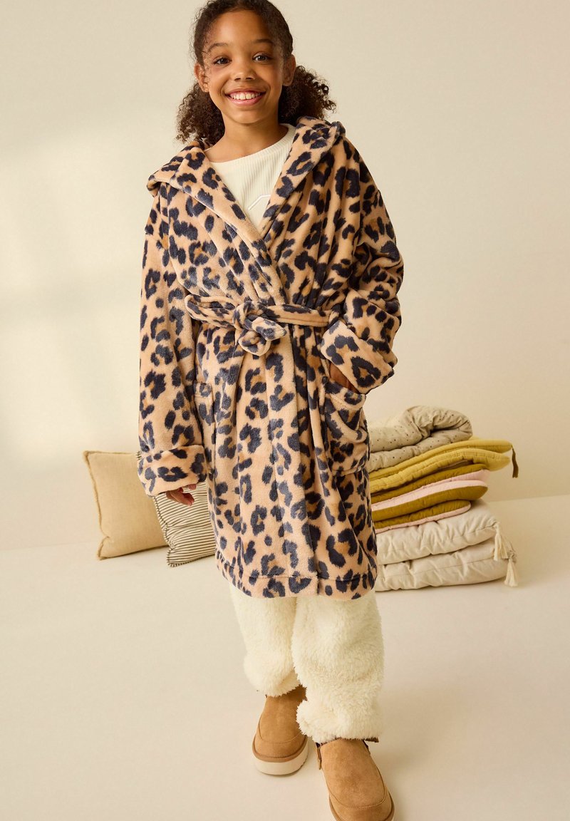 Next SOFT TOUCH - REGULAR FIT - Bademantel - brown neutral animal