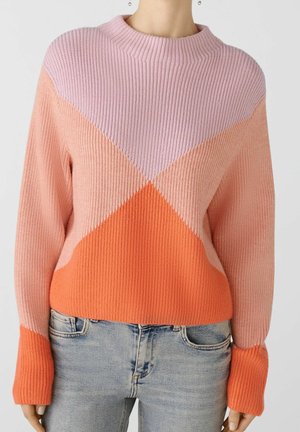 Strickpullover - mottled pink