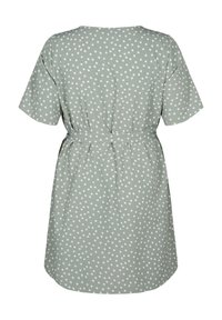 Zizzi FLASH – KURZÄRMELIGES MIT GÜRTEL - Denné šaty - iceberg green dot