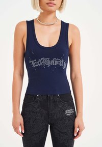Ed Hardy - CRYSTAL  - Top - navy blue Thumbnail Image 1