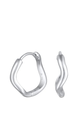 WAVY BASIC - Boucles d'oreilles - silberfarben