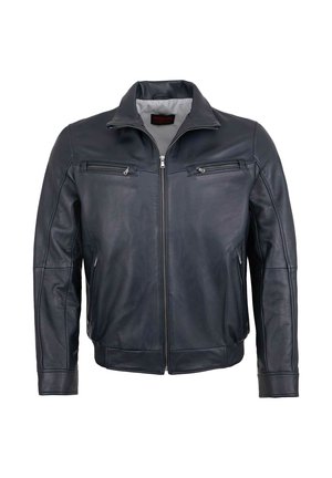 Lederjacke - navy