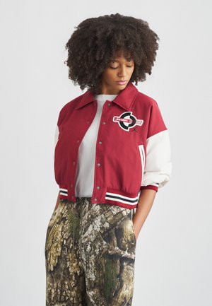 VARSITY - Bomber Jacket - team red/pale ivory/black