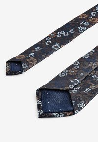 Next TEXTURED WITH 2 PACK REGULAR - Tie - navy blue floral polka dot