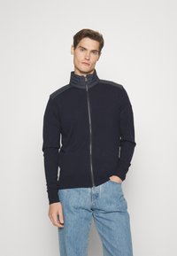 Belstaff KELBY ZIP CARDIGAN - Cardigan - washed navy