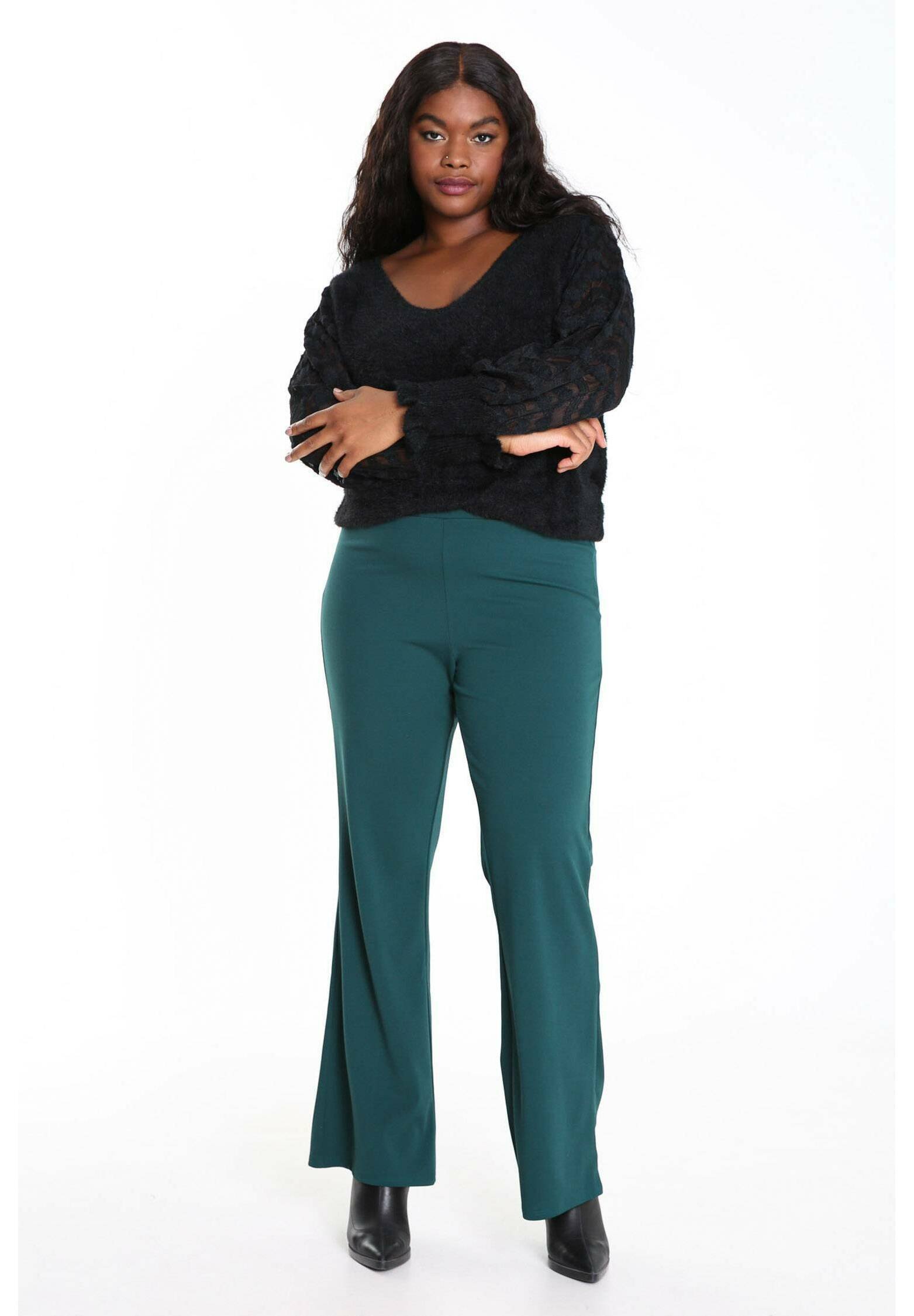 Paprika EN À JAMBES LARGES - Broek - green/groen - Zalando.nl