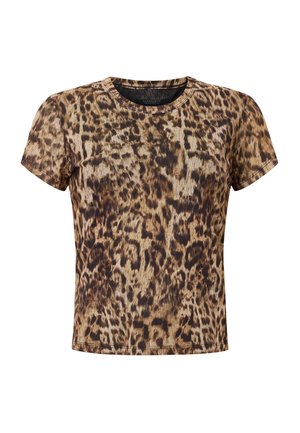 AllSaints ELLIE TEE - Print T-shirt - evia golden brown