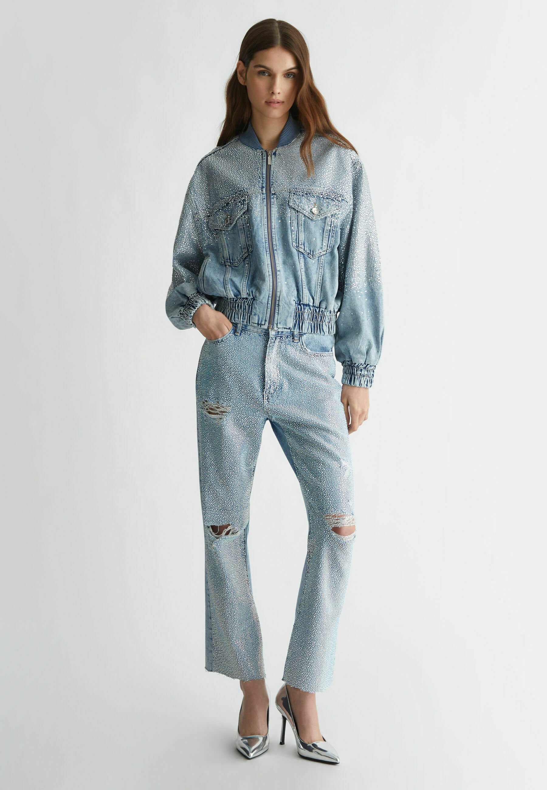 LIU JO - Kurtka jeansowa/niebieski denim - Zalando.pl