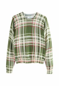 REGULAR FIT - SOFT TOUCH CREW NECK  - Maglione - green pink check