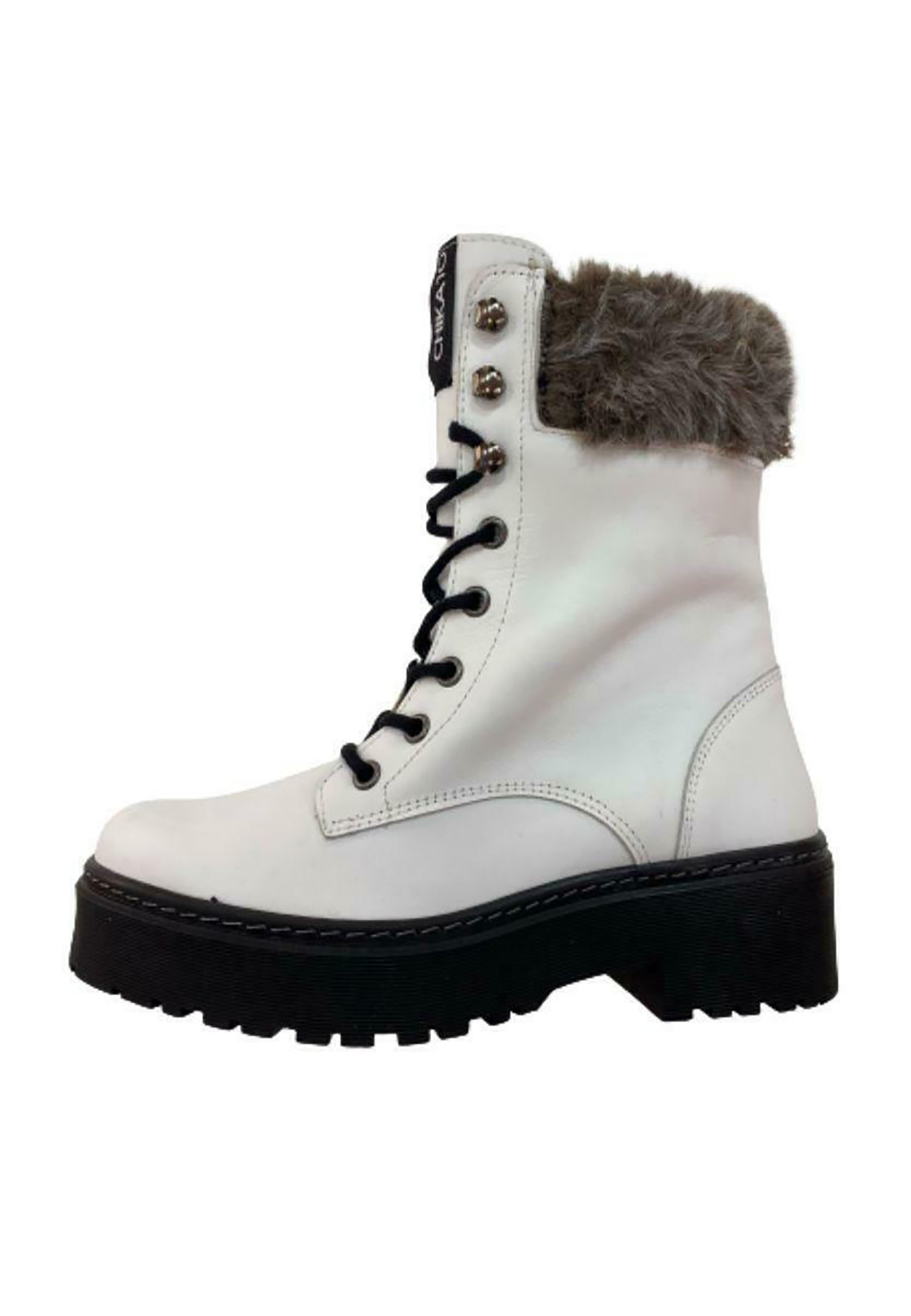 Chika10 ROCKER - Botas con cordones - blanco - Zalando.es