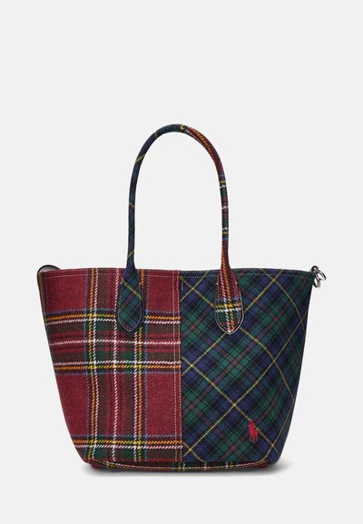 Polo Ralph Lauren PATCHWORK WOOL MEDIUM BELLPORT TOTE - Kabelka - red multi