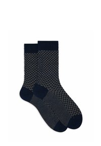 Gallo Calze Corte Uomo Cotone Vanisé Blu Royal/Curry - Taglia 44/46 - 2