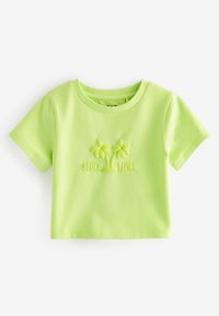 Next 3 PACK BRIGHT SLOGAN BOXY REGULAR FIT - T-shirt med print - green orange