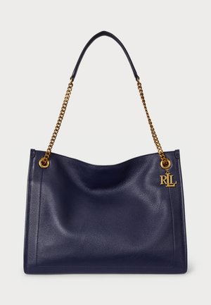PEBBLED LEATHER LARGE BRADLEY TOTE BAG - Bolso shopping - refined navy
