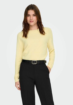 ONLRICA LIFE L/S NOOS - Striktrøje - double cream