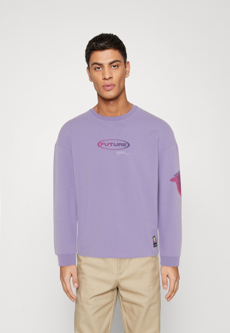 Jack & Jones Men's Long Sleeve T-Shirt - Slim Fit Crew Neck Cotton Tee - Solid Colors