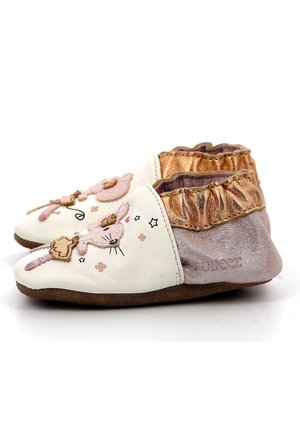 DANCING MOUSE - Patucos - blanc rose glitter