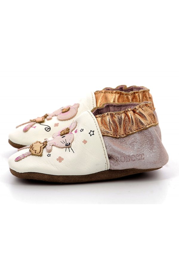 DANCING MOUSE - Krabbelschuh - blanc rose glitter