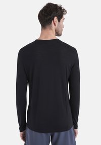icebreaker MERINO 125 LIGHT WEIGHT ZONEKNITGRAPHIC - Langarmshirt - BLACK