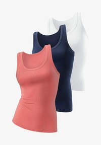 Unselected, weiß + apricot + marine