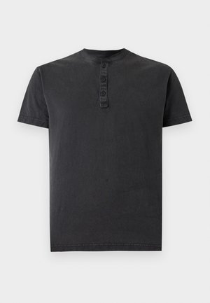 Hollister Co., HENLEY - T-Shirt basic - black