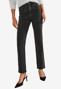 REGULAR FIT -  ANKLE STRAIGHT - Jeans a sigaretta - new black