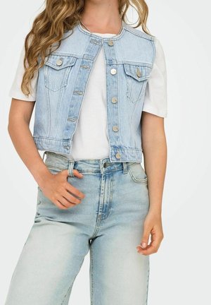Bodywarmer - light-blue denim