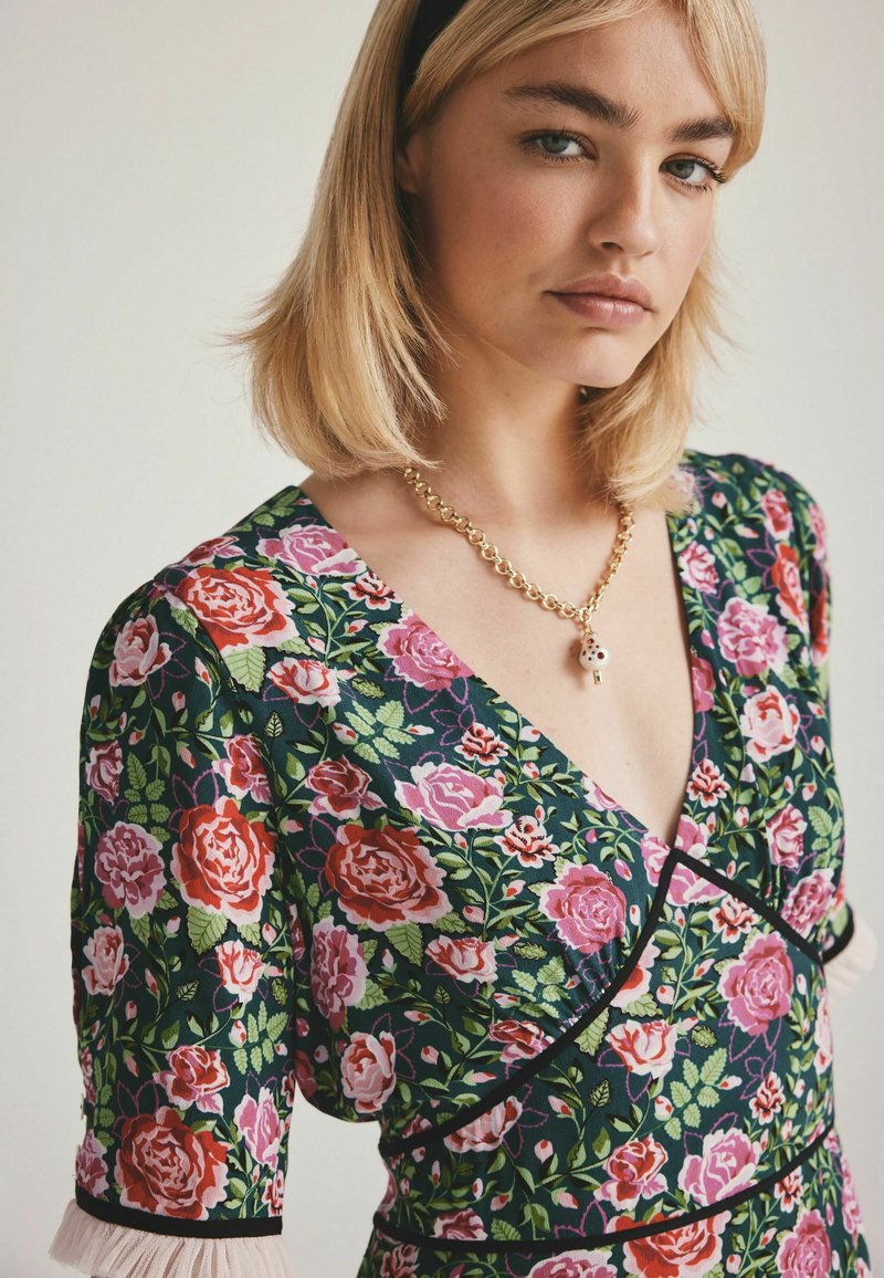 Cath Kidston Day dress - green roses/green - Zalando