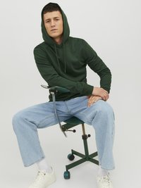 Jack & Jones JJEBASIC HOOD - Kapuzenpullover - mountain view
