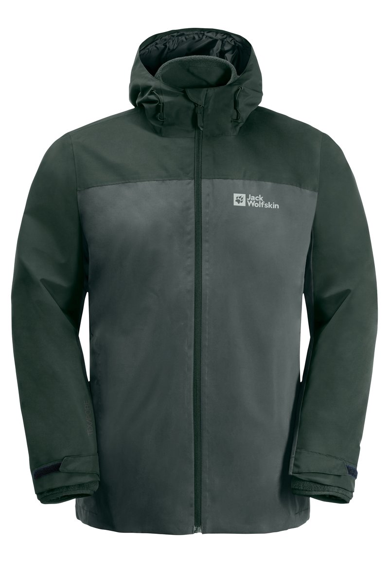 Jack Wolfskin TAUBENBERG 3IN1 M - Impermeabile - slate green