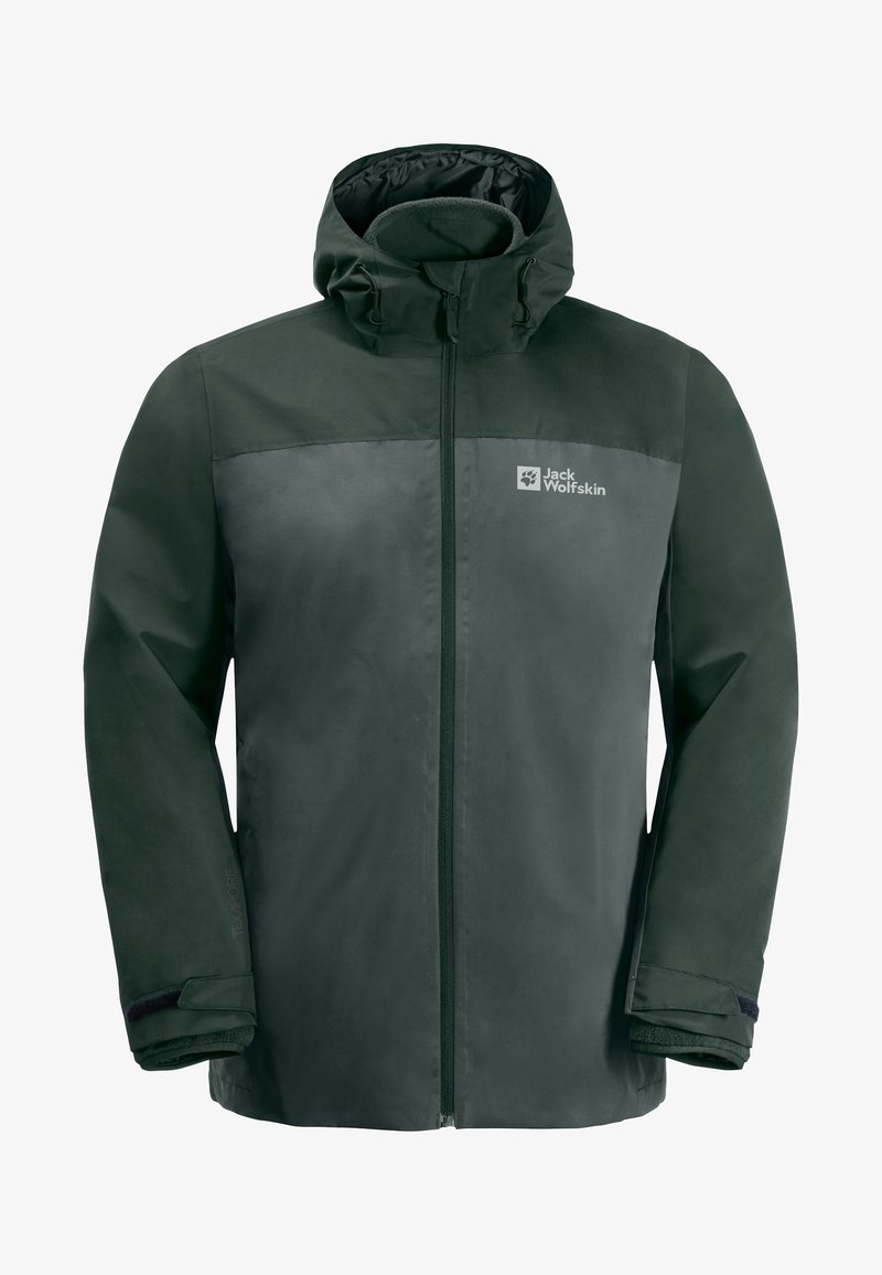 Jack Wolfskin TAUBENBERG 3IN1 M - Impermeabile - slate green