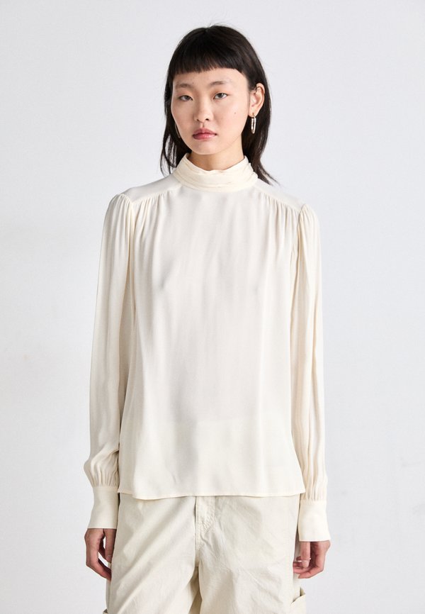 MOCK NECK BLOUSE - Blouse - cream