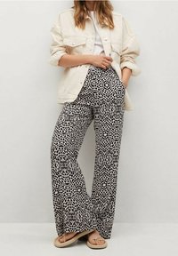 Mango Stoffhose - black