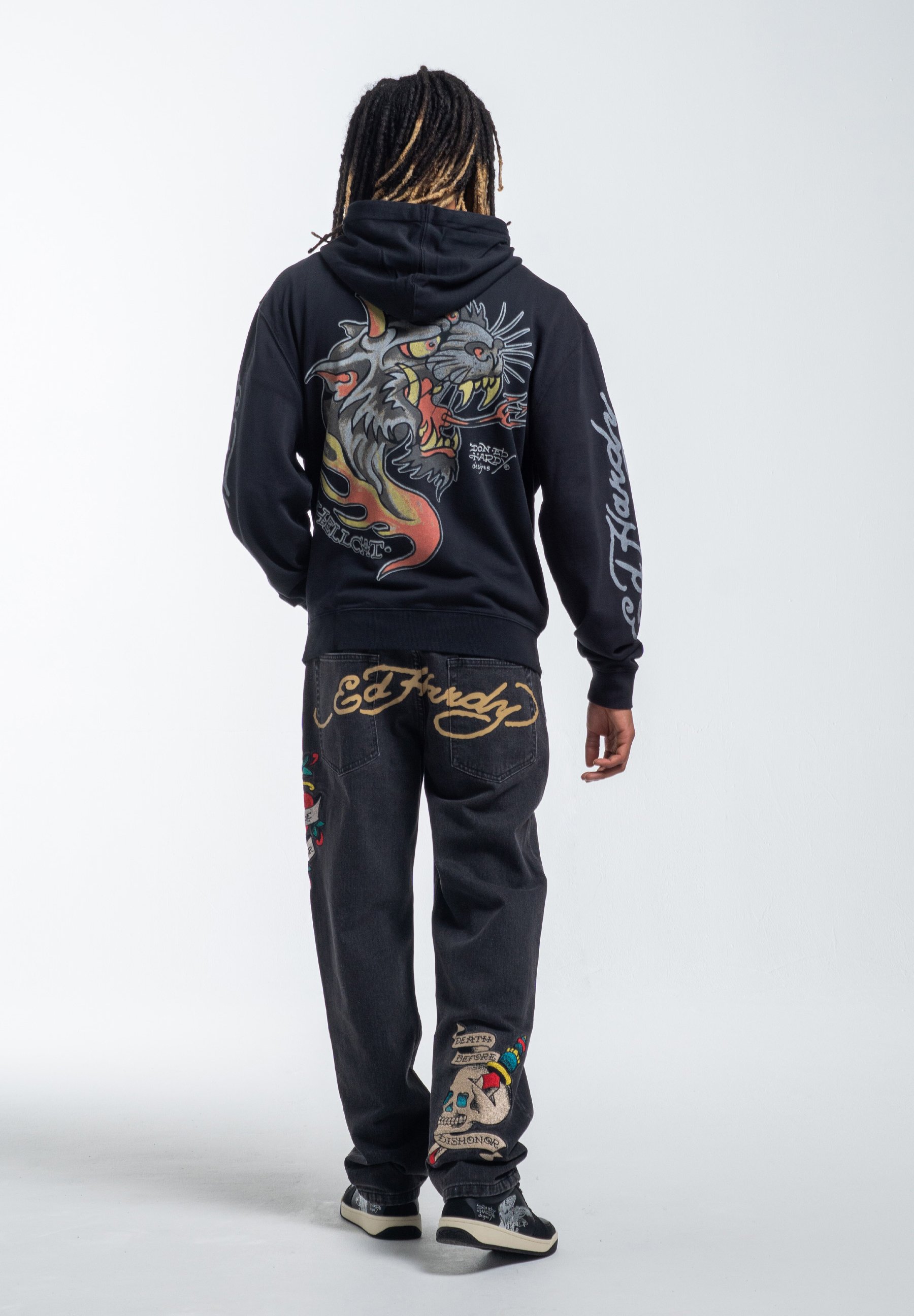 トップス SCULPTOR Ed Hardy Angel Hoodie Sculptor X Ed Hardy] Angel Hoodie White