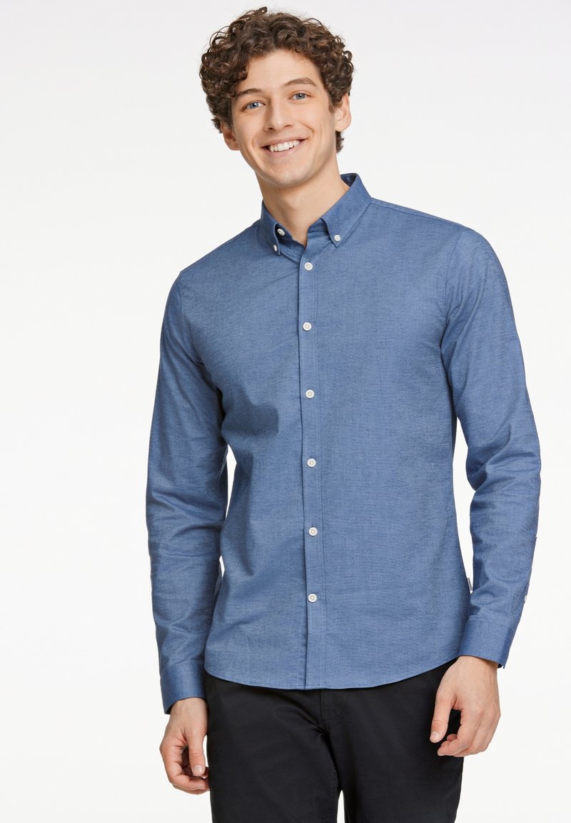 Lindbergh OXFORD SUPERFLEX  L/S - Majica - dust blue mix