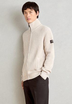 MAN - Cardigan - washed stone melange