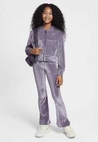 Nike Sportswear COZY - Vetoketjullinen college - dark raisin taupe grey