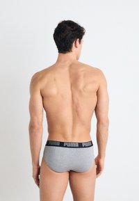 Puma MEN EVERYDAY BRIEF 4 PACK - Slip - grey/blue/teal