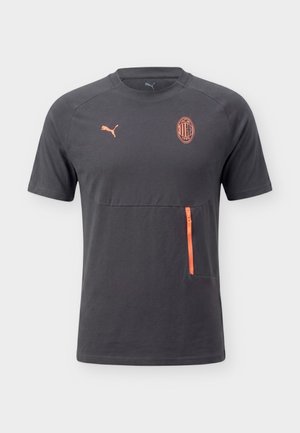 Puma, AC MILAN PUMATECH POCKET TEE - Club wear - flat dark gray