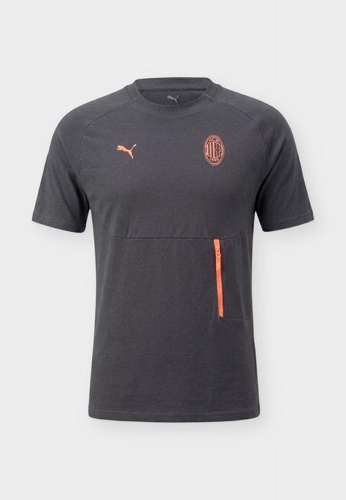 PUMA AC MILAN PUMATECH POCKET TEE - Club wear - flat dark gray — photo 5